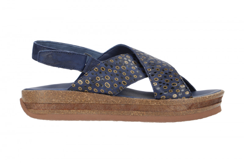 Think Zega Sandale blau gold kombi 206