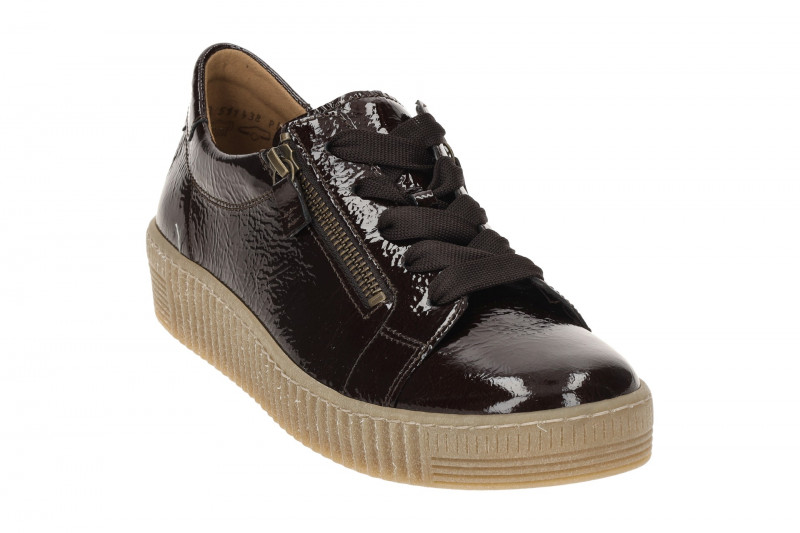 Gabor Schuhe Sneakers braun Lack 73.334.98
