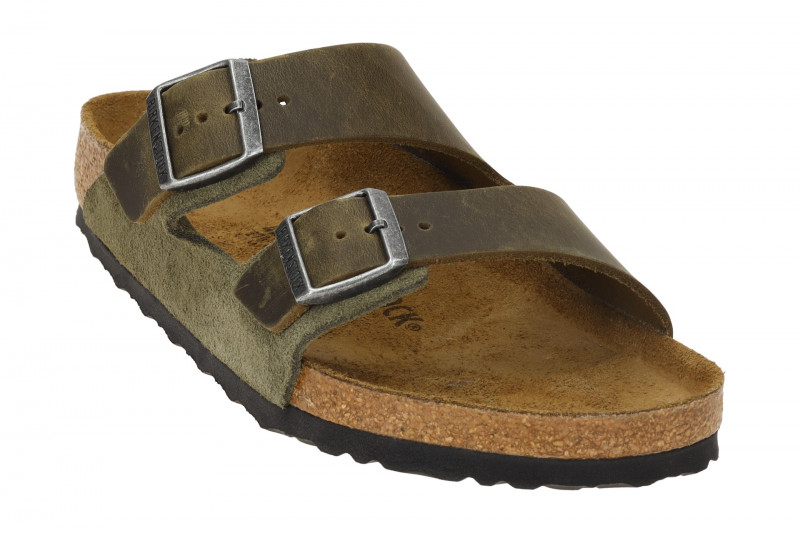Birkenstock Arizona BS Pantolette grün thyme Normal Weit 1028151