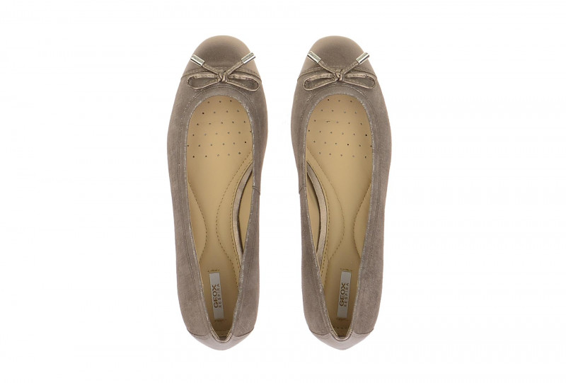 Geox Respira Lola A Slipper in grau metallic Ballerinas