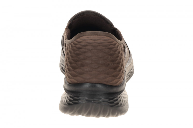 Skechers Slade Slipper Schuhe braun Leder Slip-Ins 205237