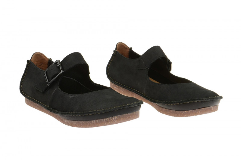 Clarks Janey June Schuhe schwarz Nubuck