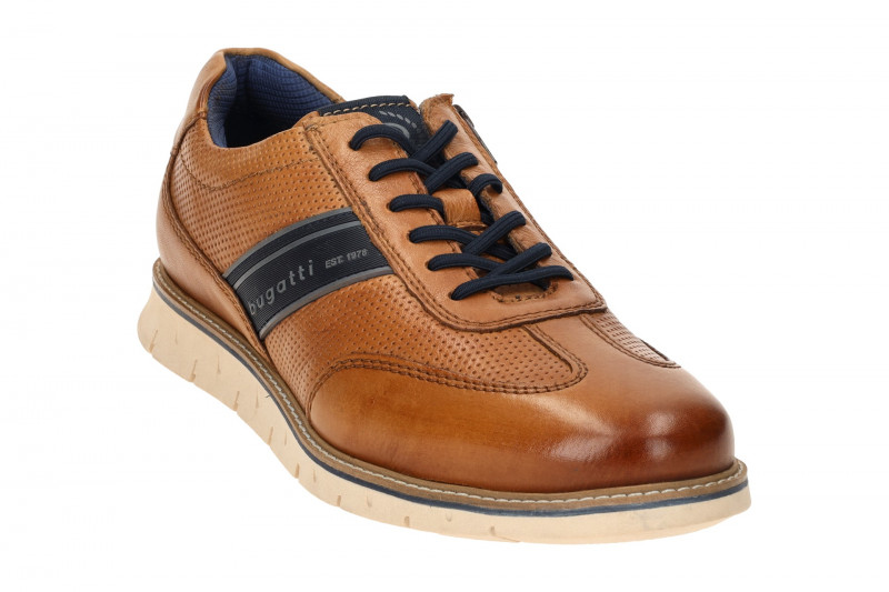 bugatti Sprinter Schuhe Sneakers braun cognac ARY01