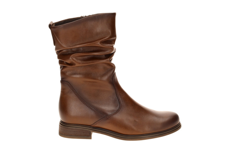 Gabor Stiefel braun Glattleder gerafft Nappa 8040.02.006