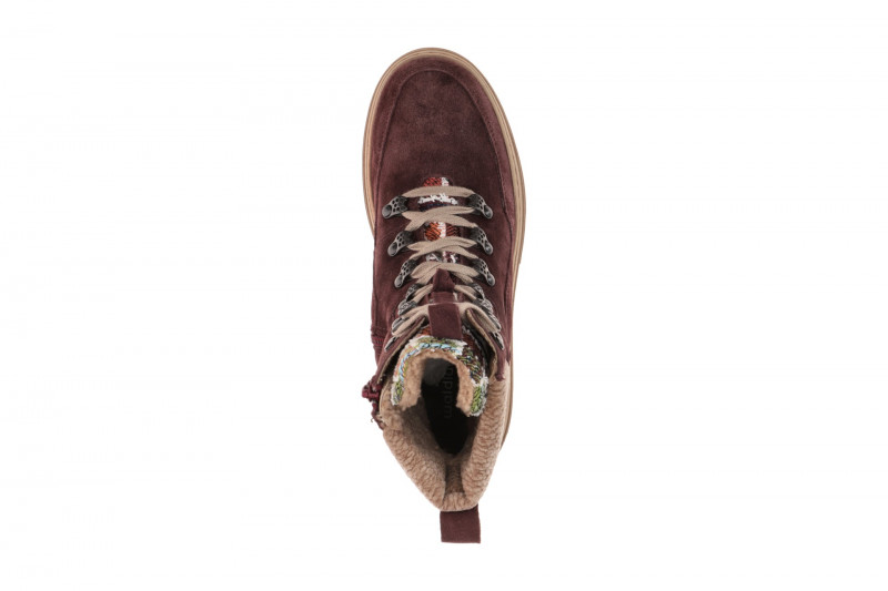 Waldläufer Saiga Warmfutter Stiefel Boots rot bordo H-Weite