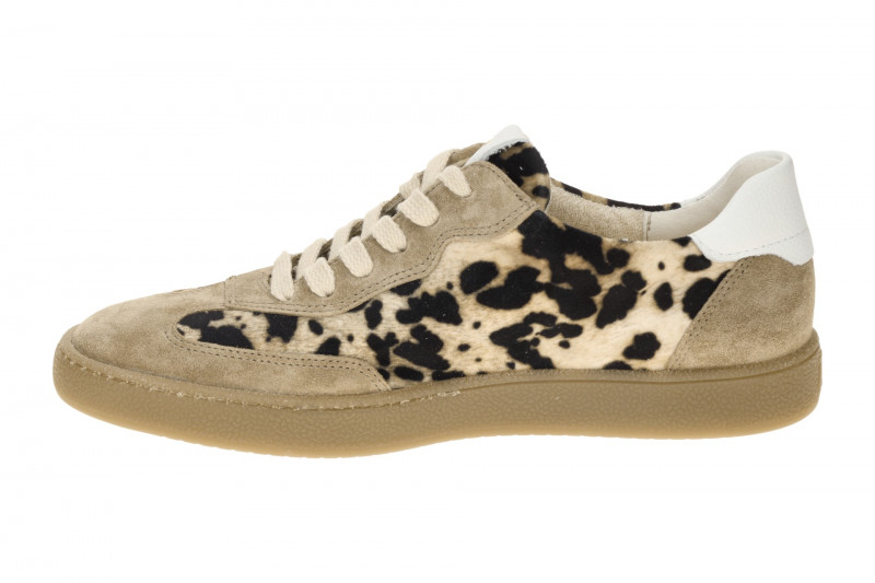 Paul Green Schuhe Snaeker beige gefleckt Velour 5437