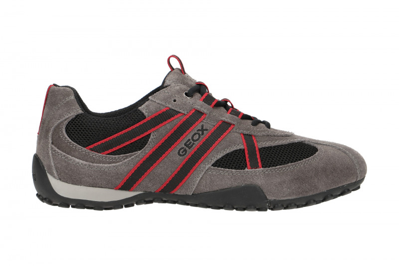 Geox Snake Schuhe grau rot U2207S