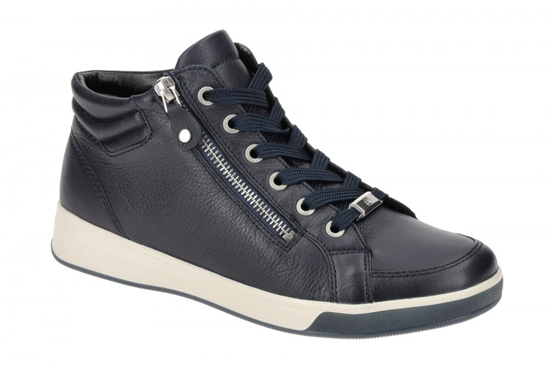 ARA Rom Schuhe blau Mid-Cut Sneaker 12-44499