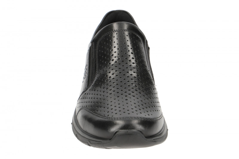 Ecco Irving Schuhe Slipper schwarz gelocht