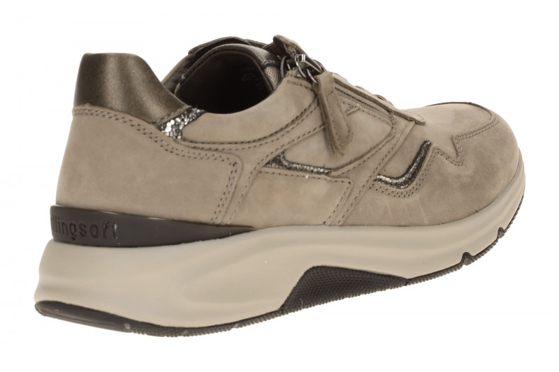 Gabor RollingSoft Schuhe grau fango Nubuck 0103.01.004