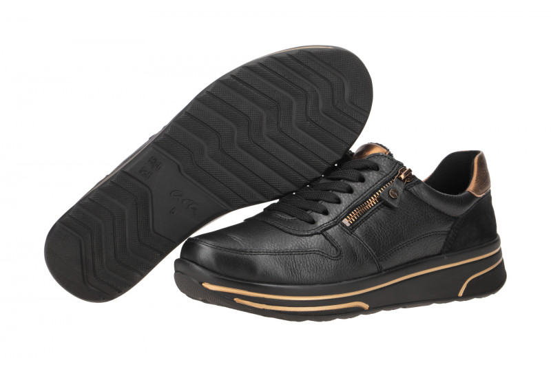 ARA Sapporo Schuhe Damen Sneaker schwarz braun 12-32440