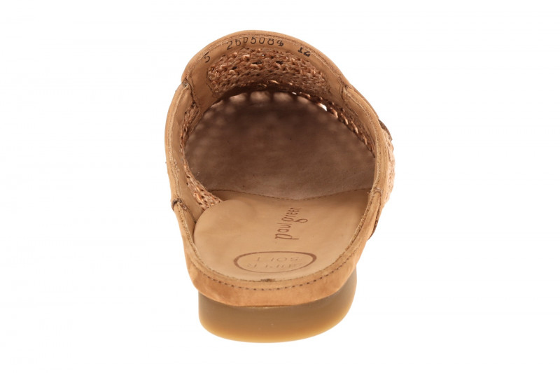 Paul Green Pantoletten Mules braun geflochten 6207