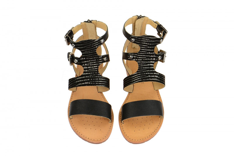 Geox Sozy Sandale schwarz silber D722CG