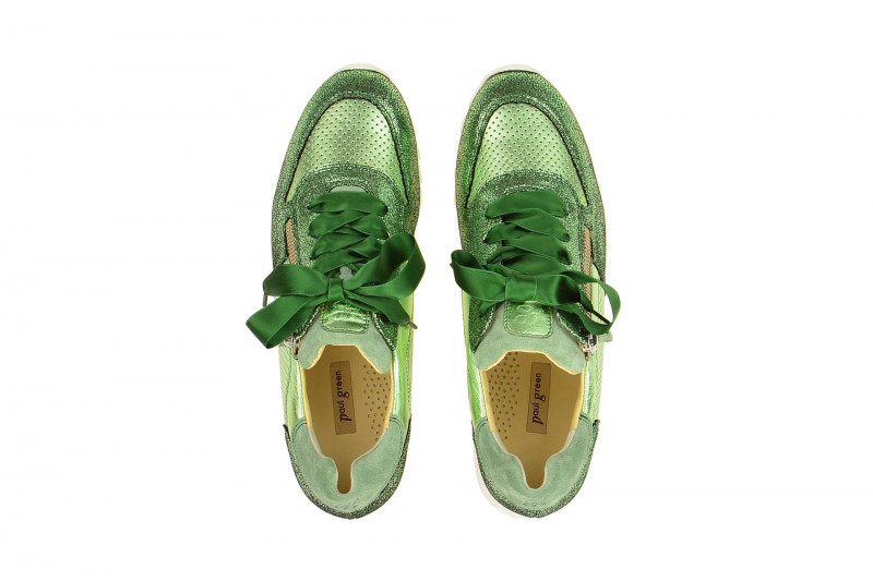 Paul Green Schuhe Sneakers grün metallic 4650