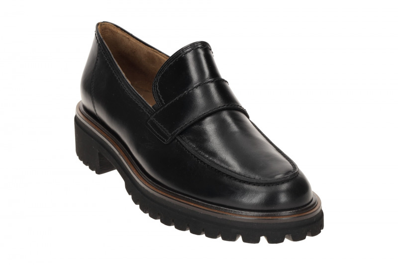 Paul Green Schuhe Slipper schwarz Plateau 2683