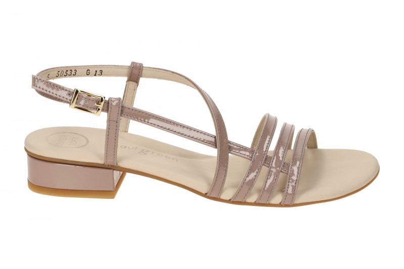 Paul Green Sandalette rosa rosewood Lack 7621