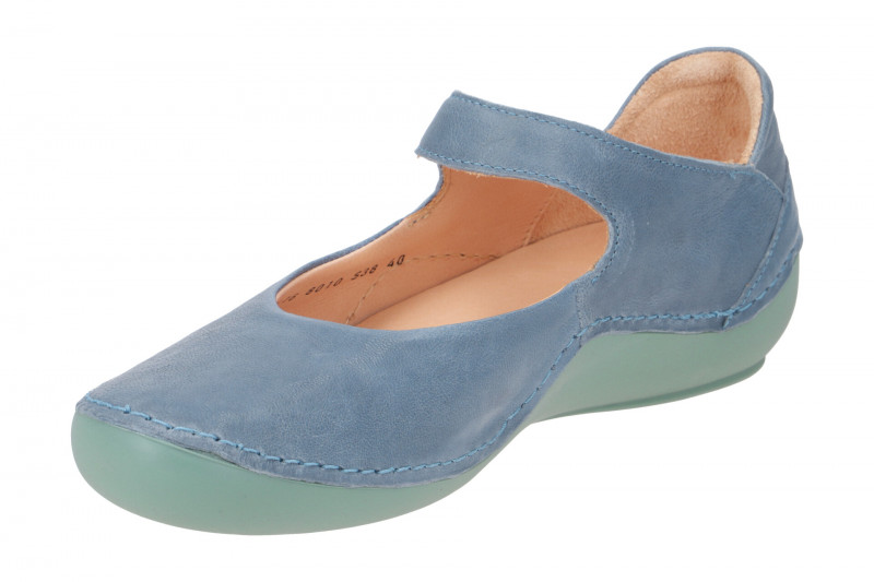 Think Kapsl Ballerina blau grün Mary-Jane 416