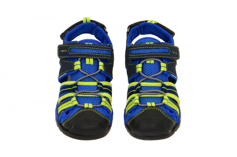 Geox Respira Borealis Outdoor Kinder Sandaletten in blau gelb