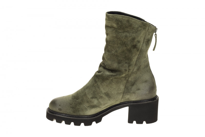 Paul Green Stiefelette grün Ankle Boots dünn gefüttert 8291