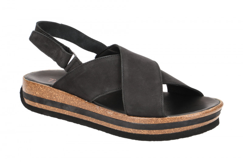 Think Zega Sandale schwarz Nubuck 388