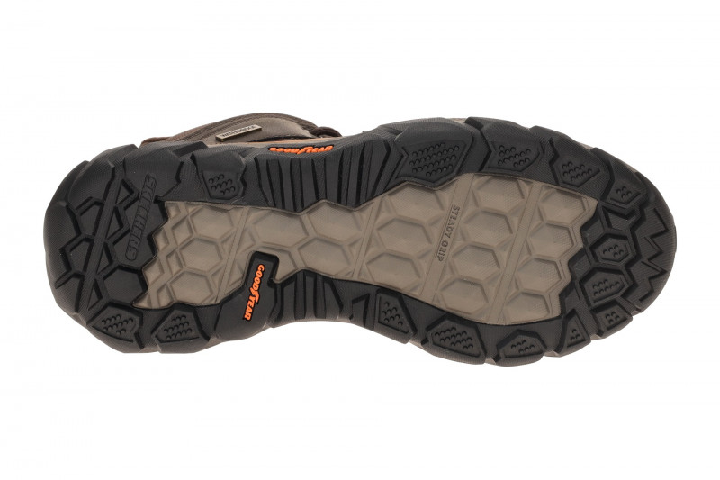 Skechers Santoro Schuhe Mid Sneaker braun wasserdicht SLIP-INS