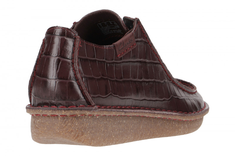 Clarks Funny Dream Schuhe dunkelrot Kroko