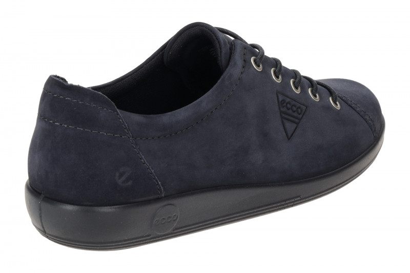 Ecco Soft 2 Schuhe blau nightsky Damen Schnürer