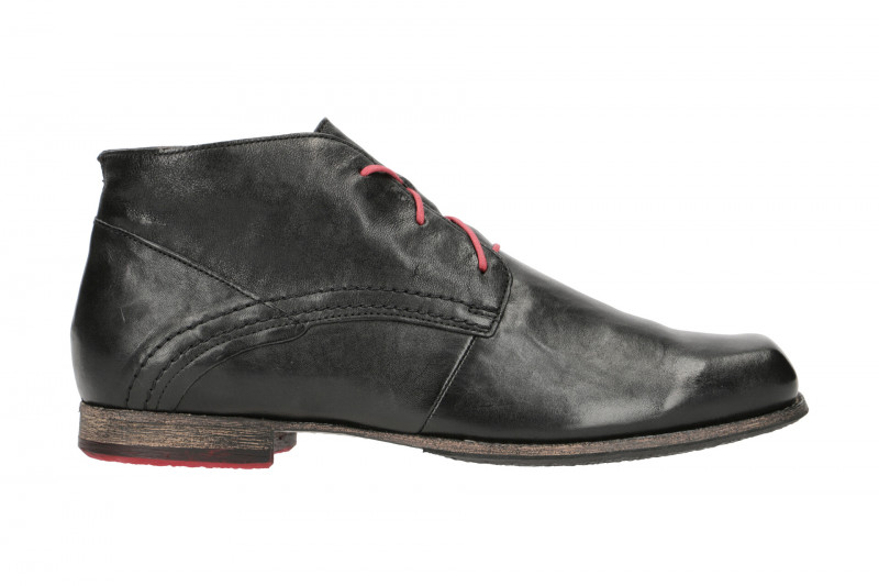 Think Guru Herren Stiefelette schwarz rot