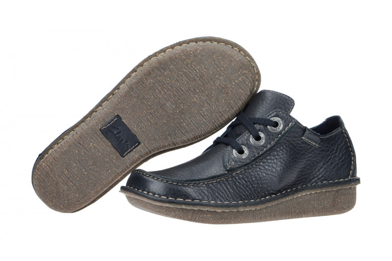 Clarks Funny Dream Schuhe blau Glattleder 20301123