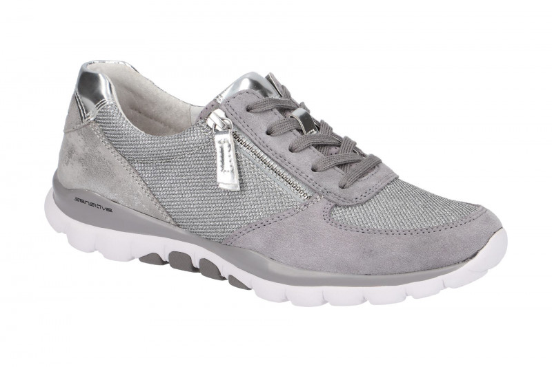 Gabor RollingSoft Schuhe grau silber 26.968.15