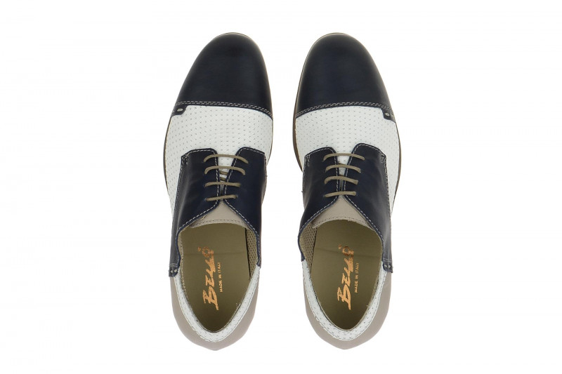 Bello Schuhe weiß blau mix BL199