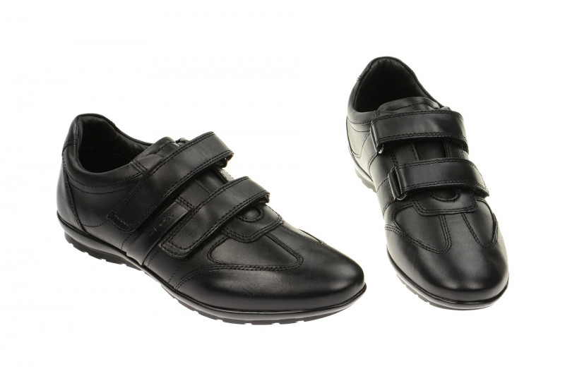 Geox Respira Symbol D Herrenschuhe in schwarz Klettverschluss