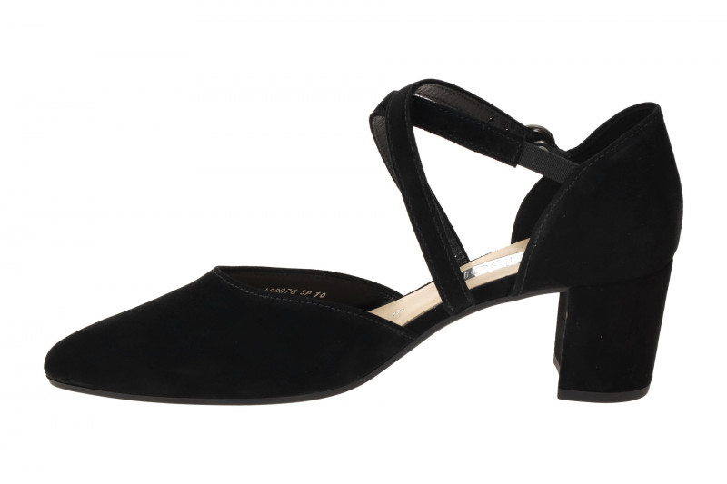 Gabor Riemchen Pumps schwarz Velour 71.343.17