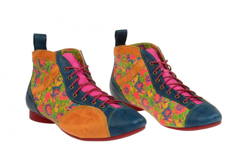 Think Guad Stiefelette bunt Blumen Muster 0-80288-99