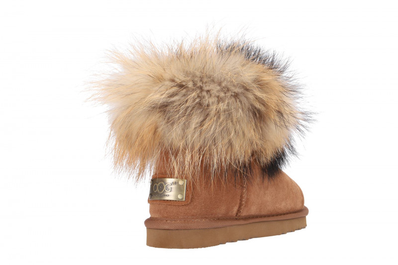 Oog Stiefel Lammfell hell-braun OB0544