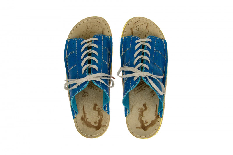 Eject Herren Pantoletten Fixe blau gelb