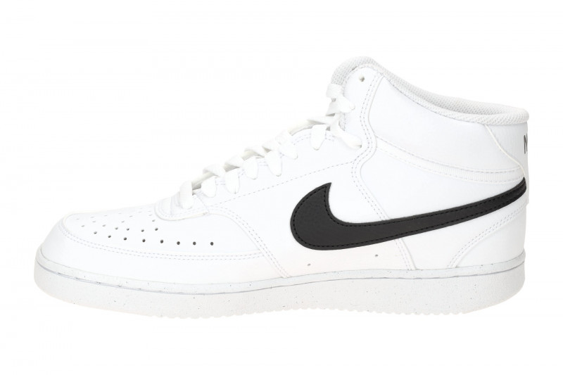 NIKE Court Vision Mid Sneaker weiß schwarz Herren DN3577