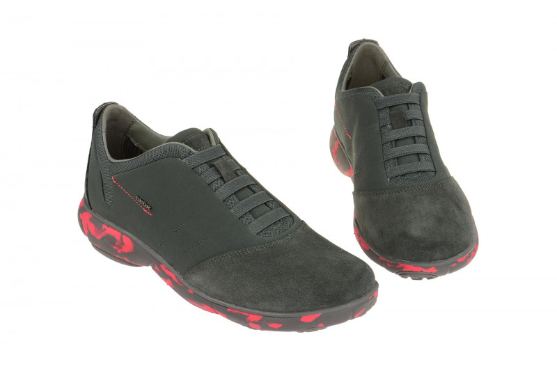 Geox Nebula Schuhe grau rot Flecktarn