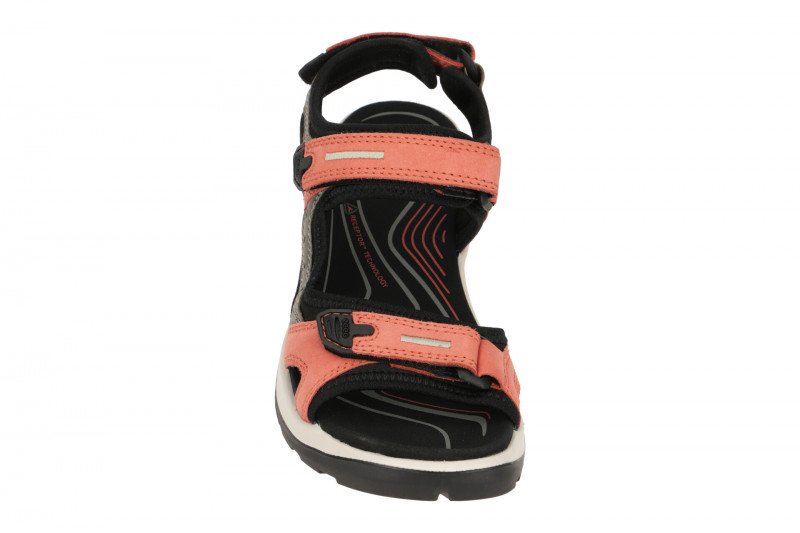 Ecco Offroad Damen Sandale orange grau