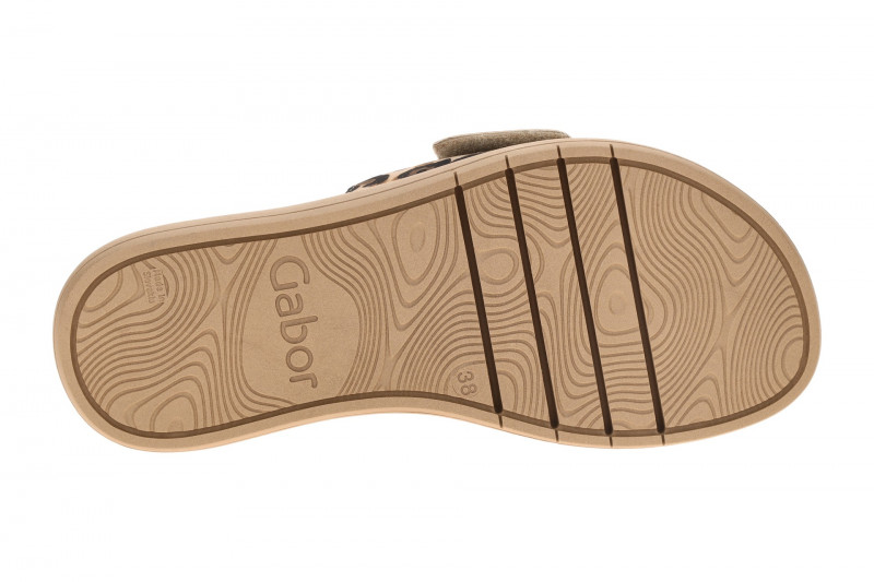 Gabor Plateau Pantolette braun schwarz Luchs 83.751.32