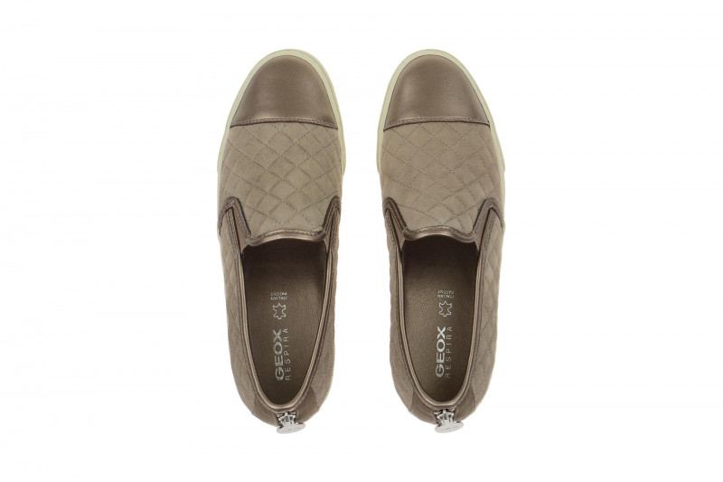 Geox New Club Slipper grau cream D5258C