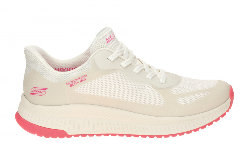 Skechers Bobs Squad 4 Sneakers Schuhe weiß pink SLIP-INS 117624