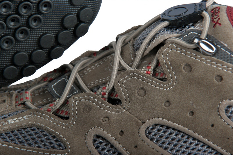 Geox Snake Y Schuhe in beige dk rot U0107Y