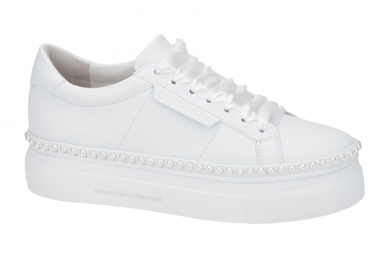K&S Nano Pearl Sneaker Schuhe weiß Perlen