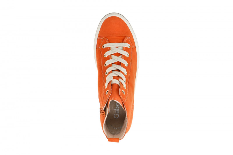 Gabor Mid Sneakers Stiefelette orange Velour 43.160.13