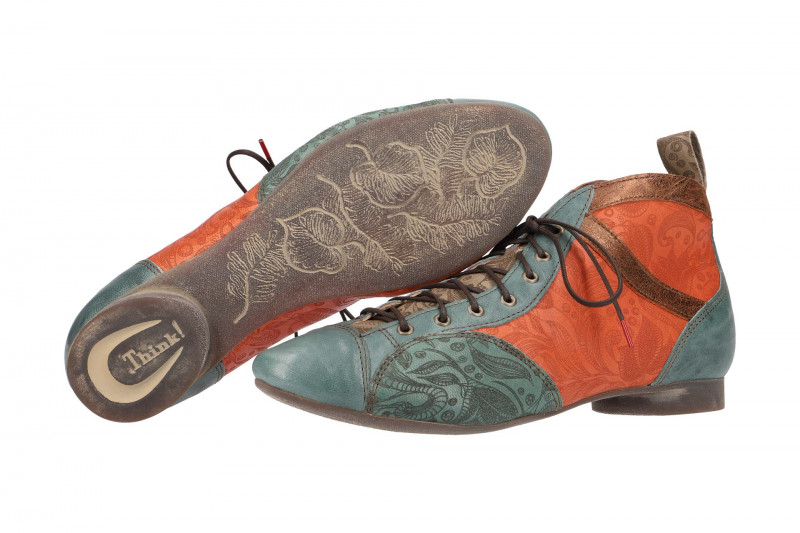 Think Guad Stiefelette blau orange 2-82288-65