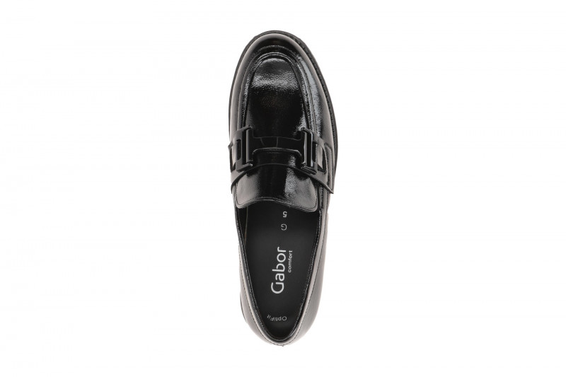 Gabor Schuhe Slipper schwarz Lack G-Weite 72.452.97