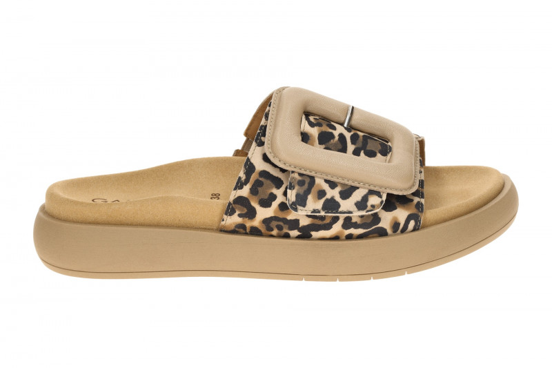 Gabor Plateau Pantolette braun schwarz Luchs 83.751.32