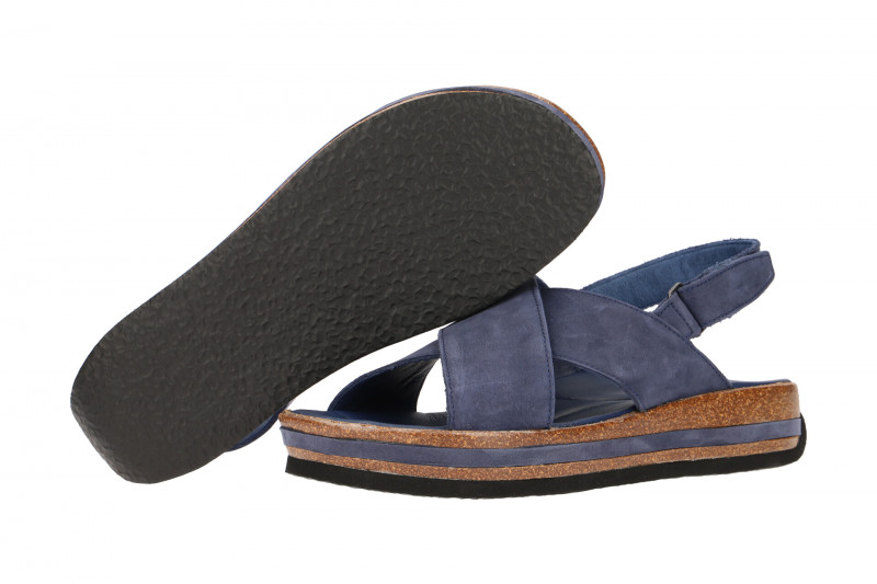 Think Zega Sandale blau Nubuck 388