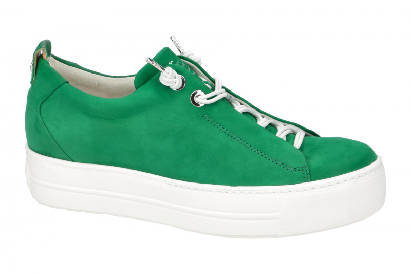 Paul Green Sneaker Plateau Schuhe grün Nubuck 5017